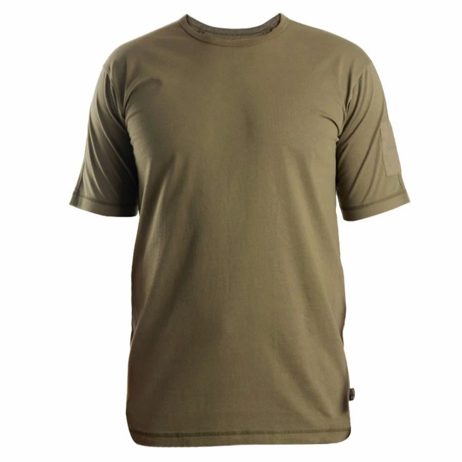 Hot * Left Hand Contrast Panel Tee Olive