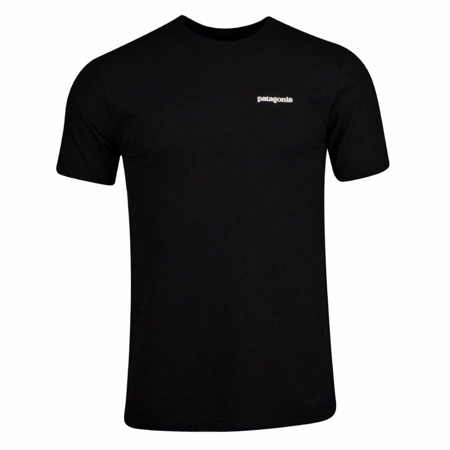 Clearance * Patagonia P-6 Logo Responsibili Tee Black