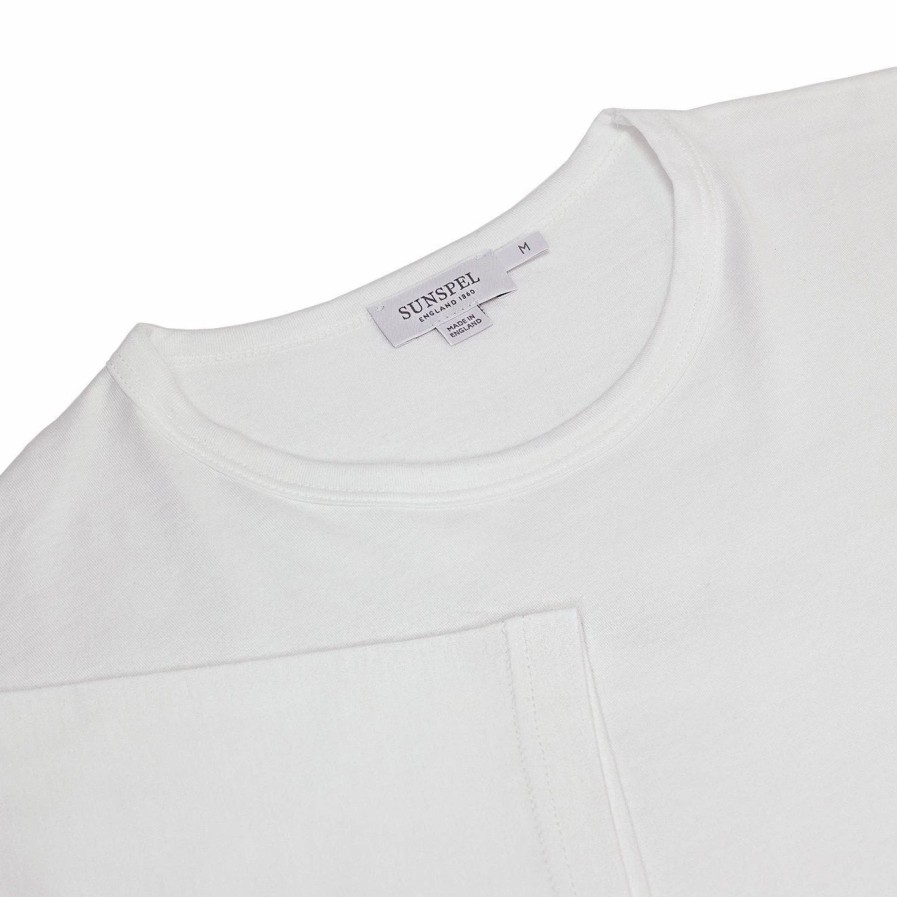 Online * Sunspel Classic Crew T-Shirt White