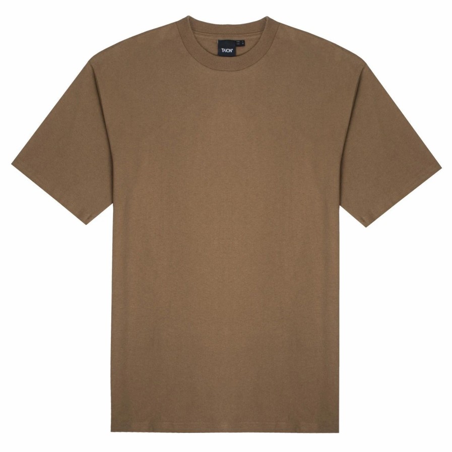 Hot * Taion Storage Tee Brown