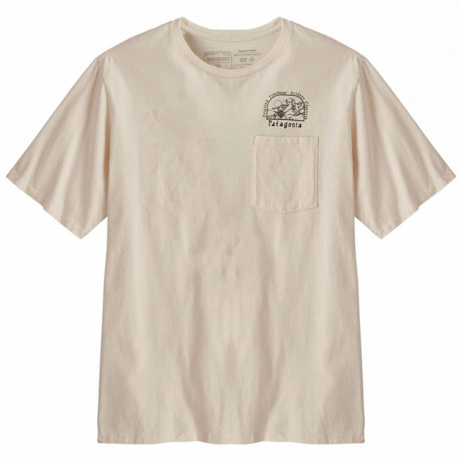 Hot * Patagonia Lost And Found Organic Pocket T Shirt Undyed Natural