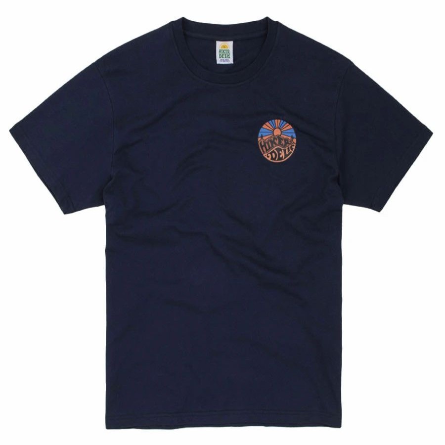 New * Hikerdelic Original Logo Short Sleeve T-Shirt Navy