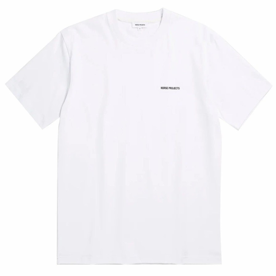 New * Norse Projects Johannes Standard Logo Tee White