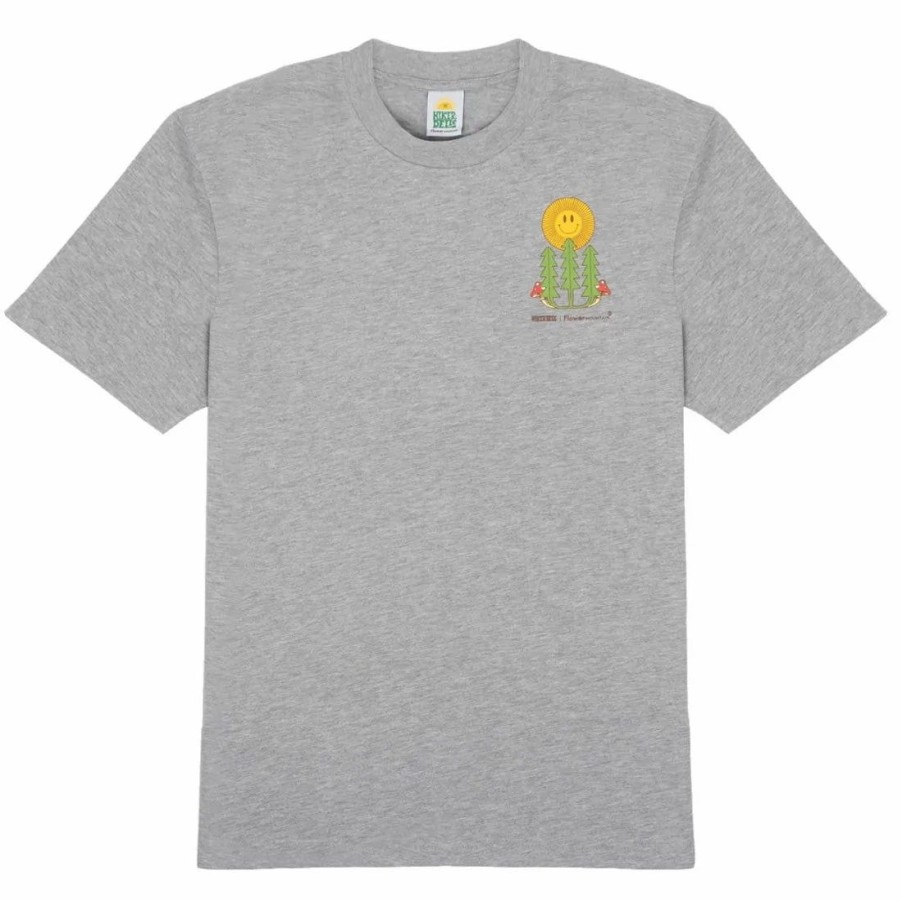 Clearance * Hikerdelic X Flower Mountain Personal Growth T-Shirt Grey Marl