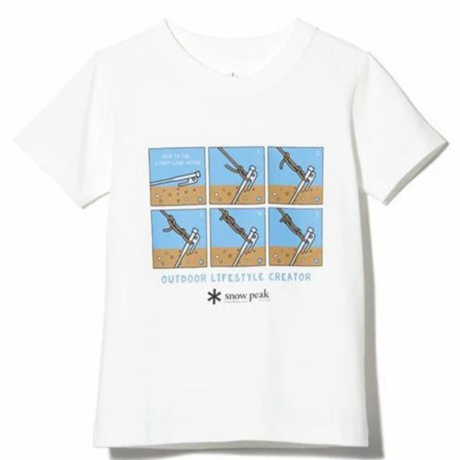 Online * Snow Peak Taut Line Hitch T-Shirt White