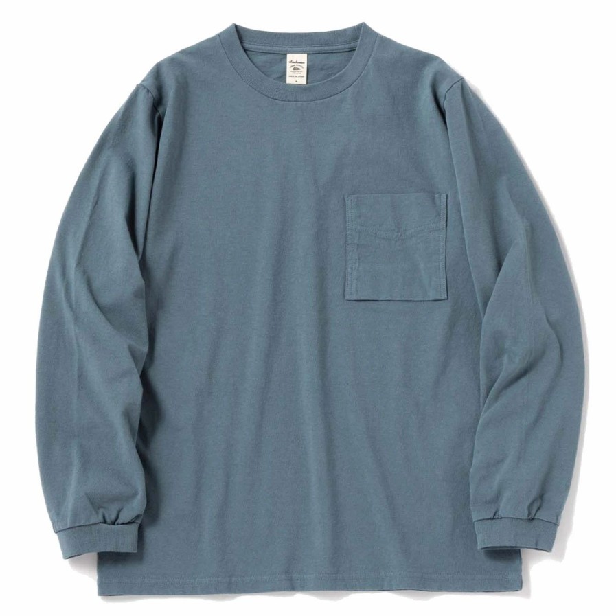 New * Jackman Pocket L/S Tee Shadow Sax