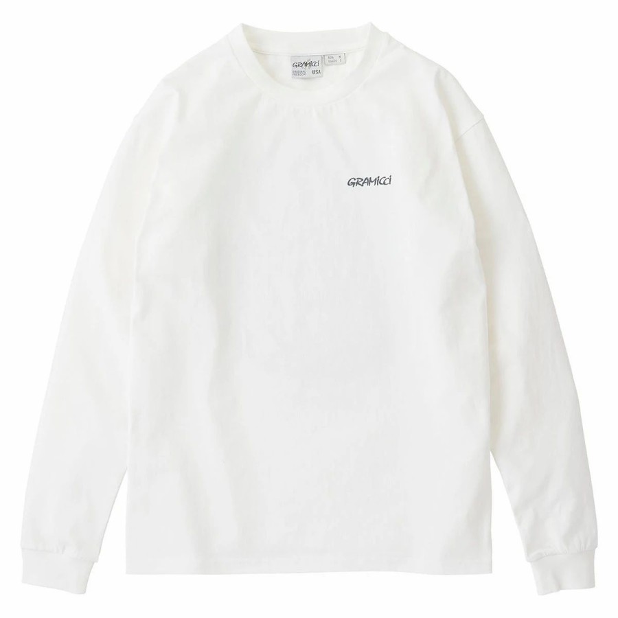 Hot * Gramicci Tree Trunk L/S Tee White