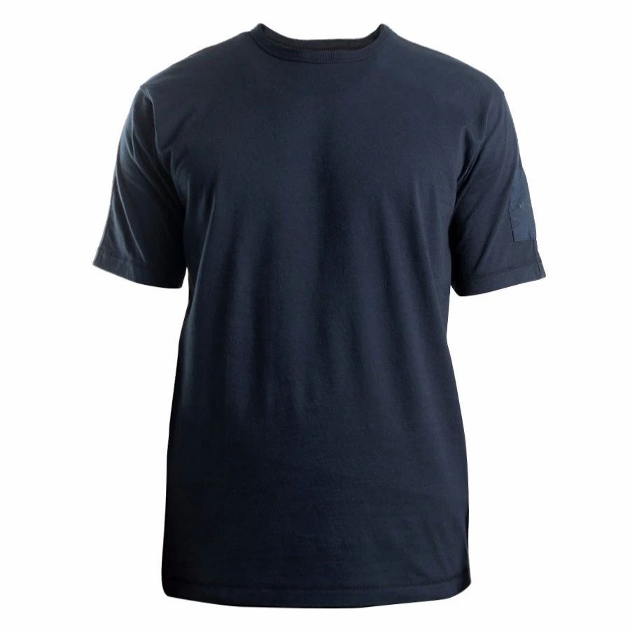 Wholesale * Left Hand Contrast Panel Tee Navy