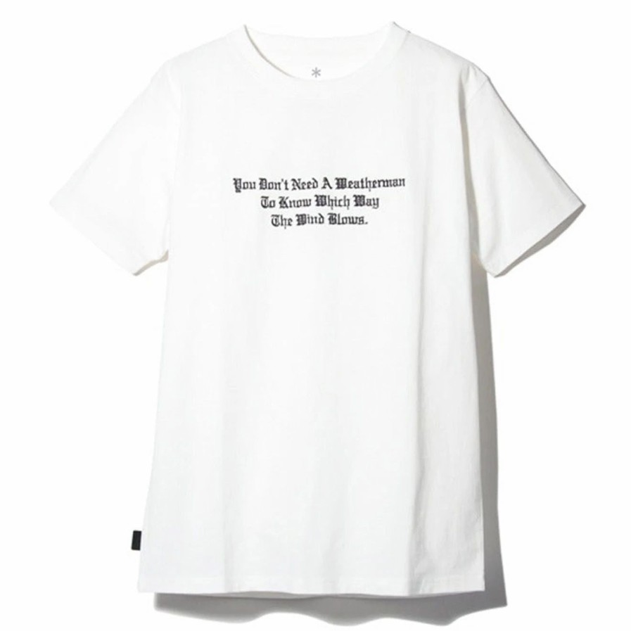 Online * Snow Peak Typographical T-Shirt 4 White