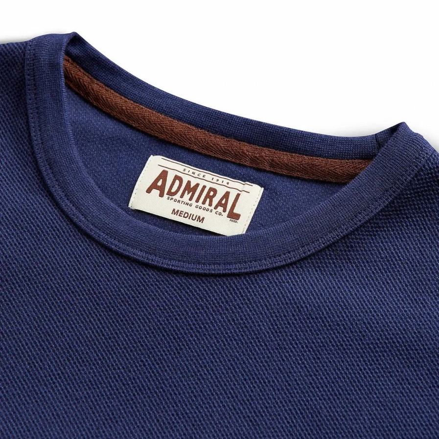 Hot * Admiral Sporting Goods Co. Admiral Belgrave Waffle T-Shirt Hawk Navy