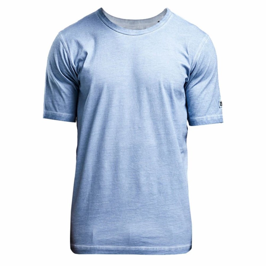 New * Left Hand Patch Tee Light Blue