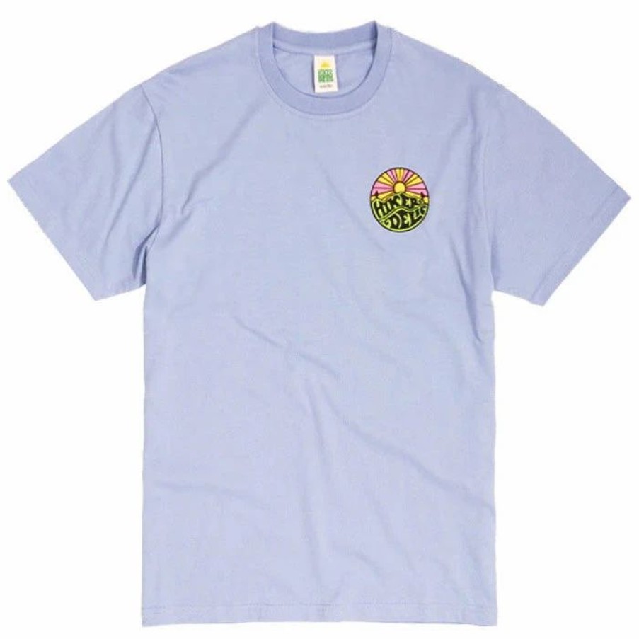 New * Hikerdelic Original Logo Ss T-Shirt Light Blue