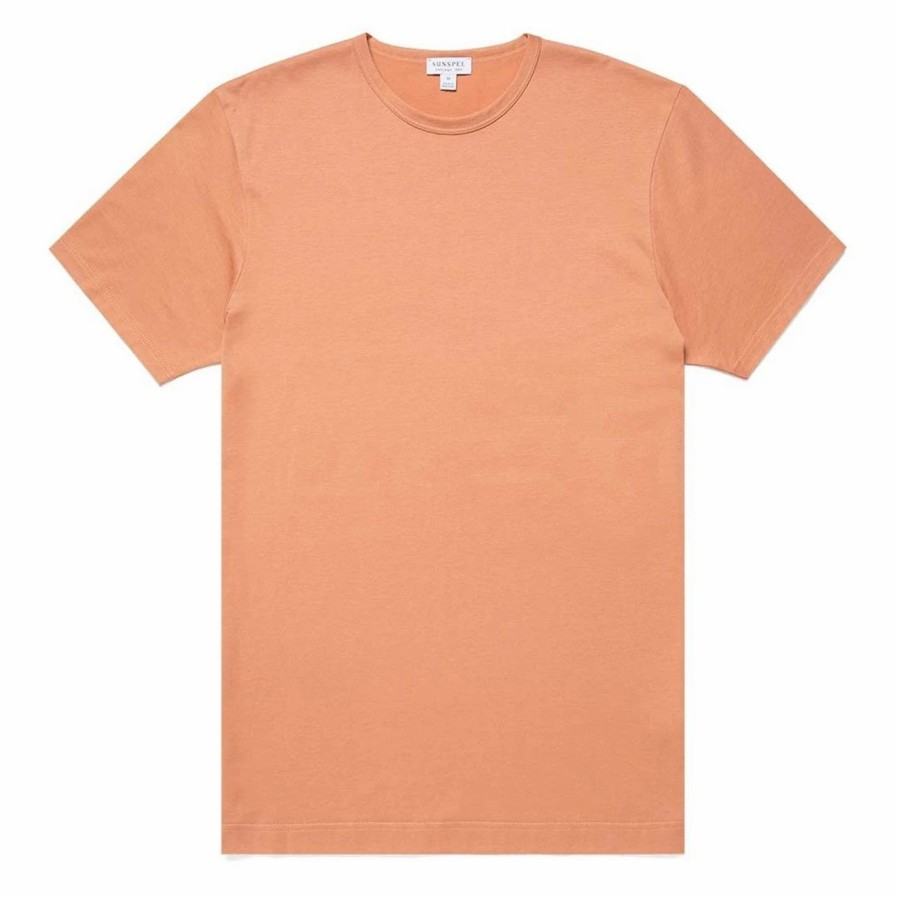 Hot * Sunspel Classic Crew Neck T-Shirt Clay