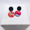 Online * No Shrinking Violet Cruella Mini Earrings With Black Stud