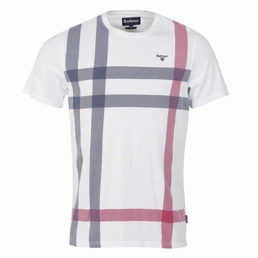 Hot * Barbour Norman T-Shirt White