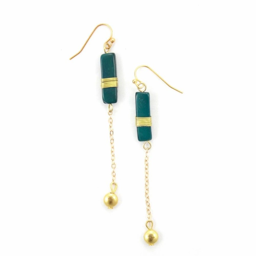 Clearance * Fair Trade Winds Madison Earrings In Midnight