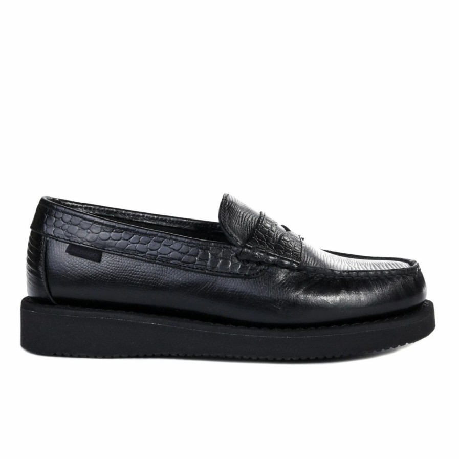 Hot * Engineered Garments Sebago Loafer Exotic Black