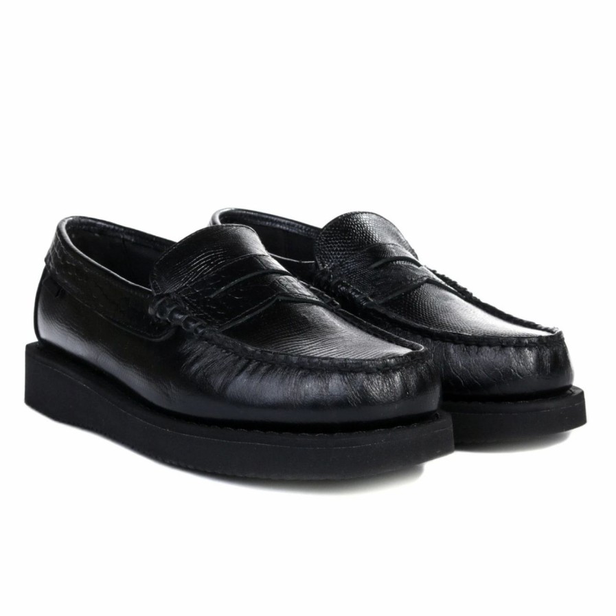 Hot * Engineered Garments Sebago Loafer Exotic Black