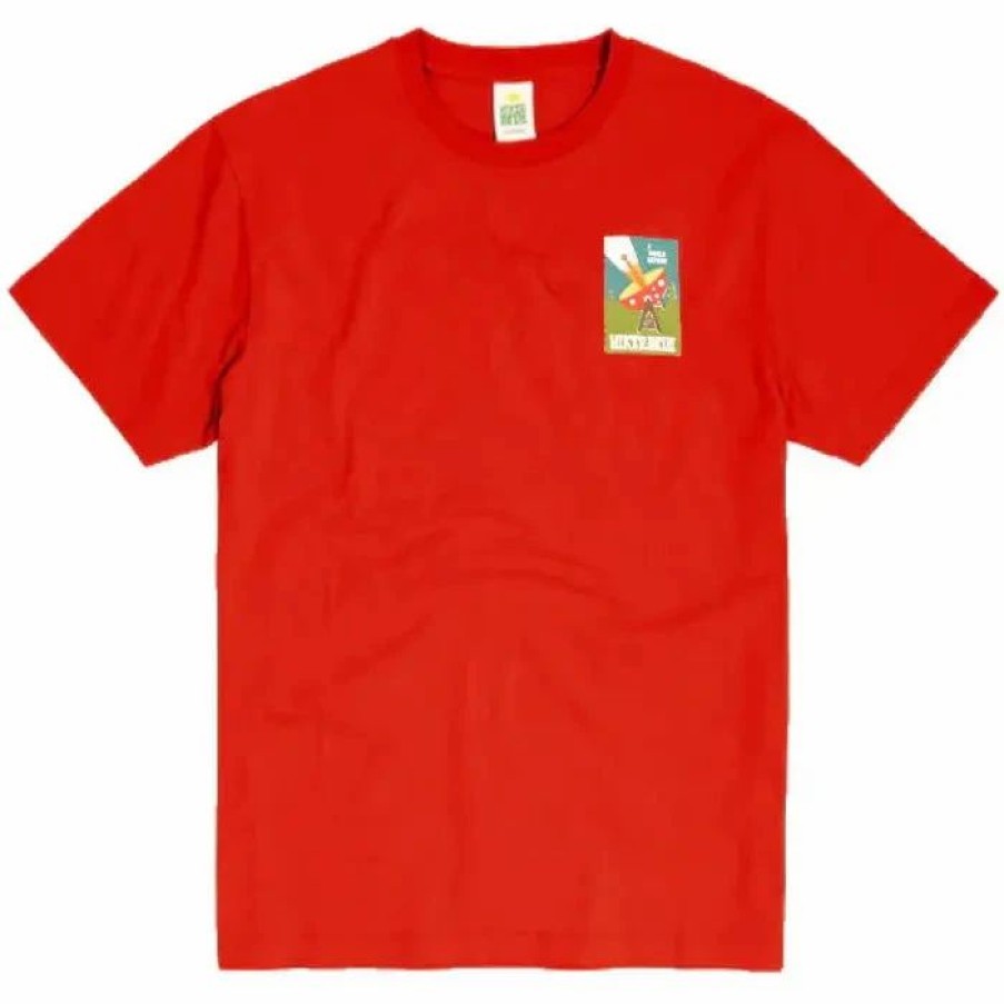 Online * Hikerdelic Flying Saucer Ss T-Shirt Red