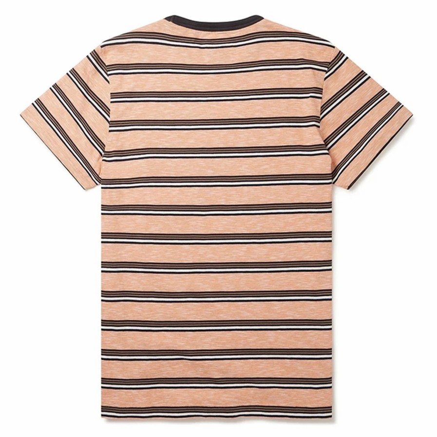 Clearance * Albam Heritage Stripe T-Shirt Orange Stripe