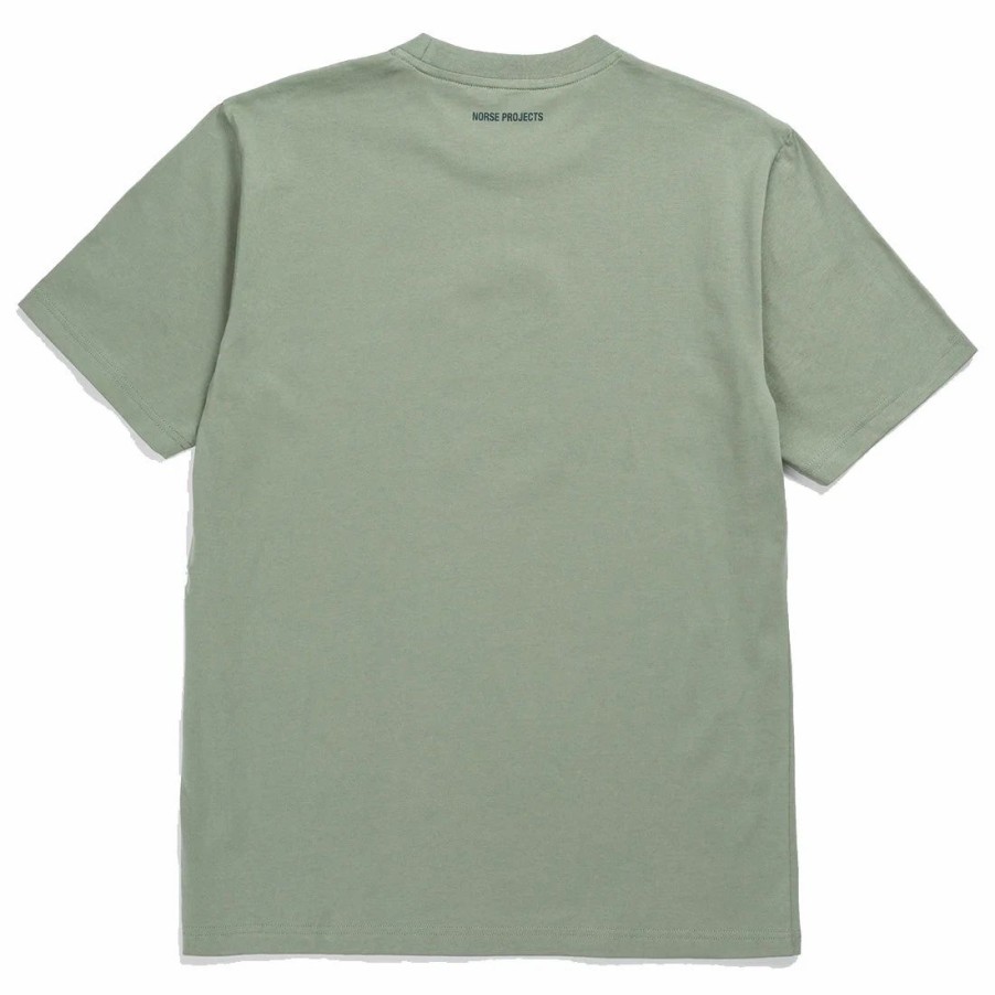 Wholesale * Norse Projects Johannes Collage T-Shirt Dried Sage Green