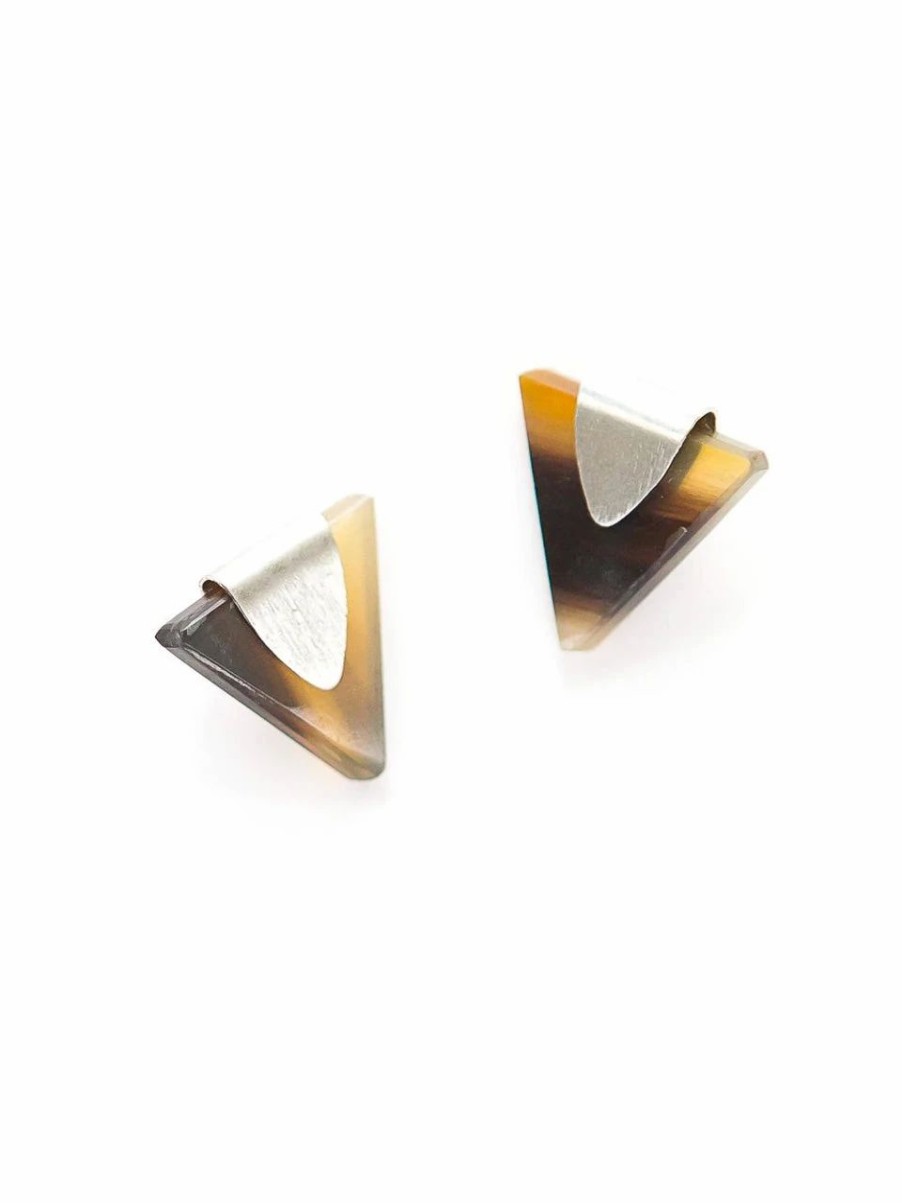 New * Fair Anita Triangle Horn Earrings