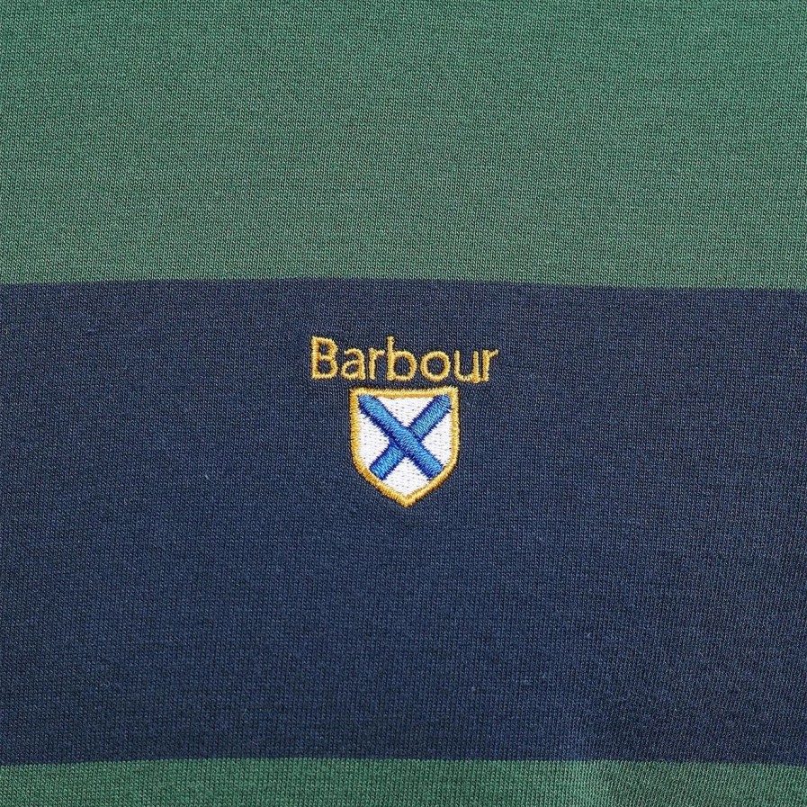 Clearance * Barbour Cornell Stripe T-Shirt Sycamore