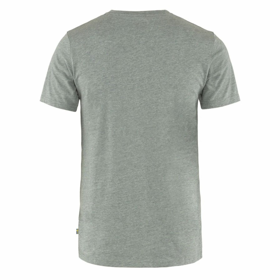 Hot * Fjallraven Logo T-Shirt Grey Melange