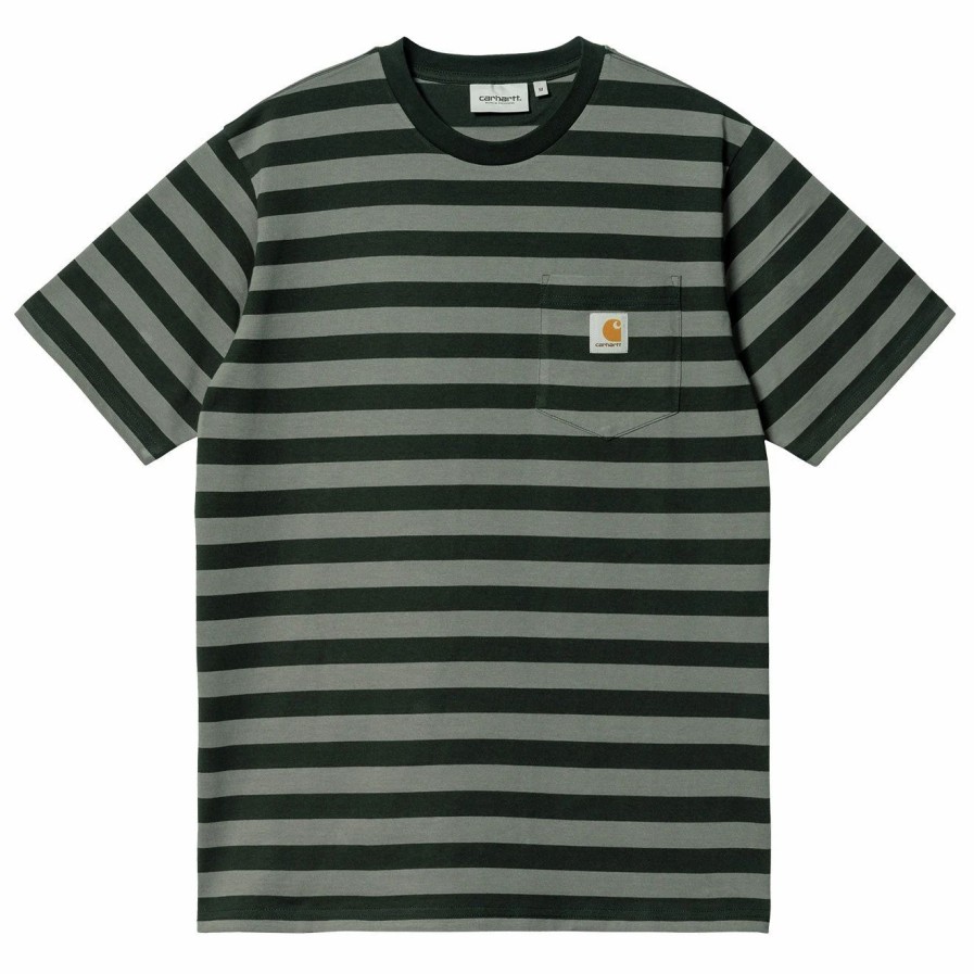 Best * Carhartt Wip S/S Merrick Pocket T-Shirt Dark Cedar / Thyme