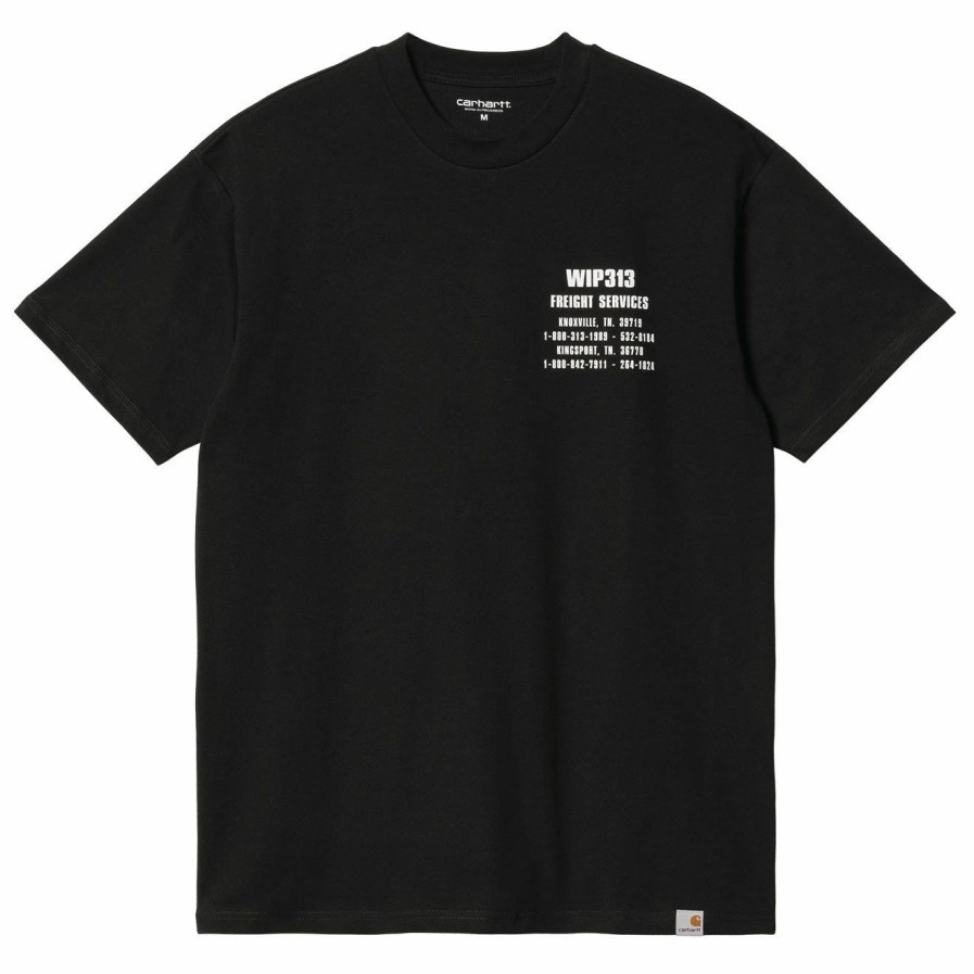 Online * Carhartt Wip S/S Freight Services T-Shirt Black