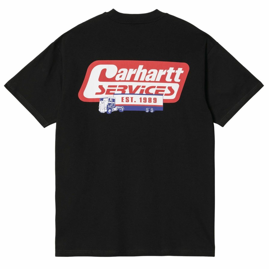 Online * Carhartt Wip S/S Freight Services T-Shirt Black