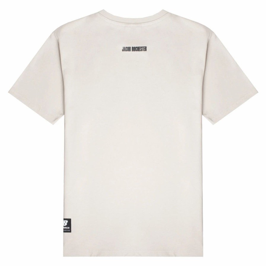 Clearance * New Balance Nb Athletics Jacob Rochester Gear Up Tee Off White