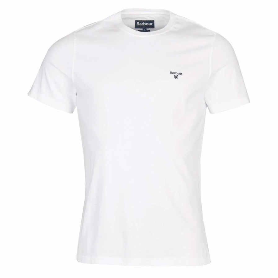 Clearance * Barbour Sports Tee White