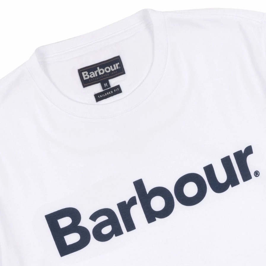 Online * Barbour Logo T-Shirt White