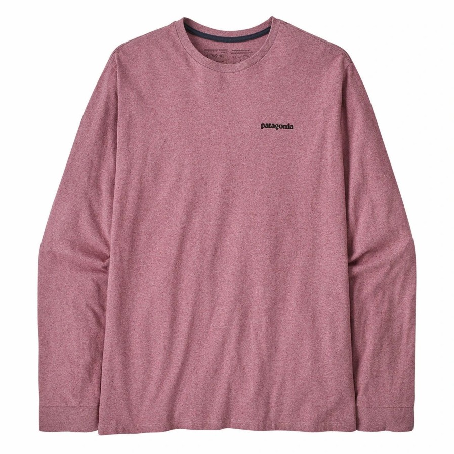 Online * Patagonia Long Sleeve P-6 Logo Responsibili-Tee Evening Mauve