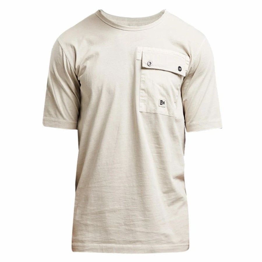 Hot * Left Hand Patch Pocket Tee Khaki