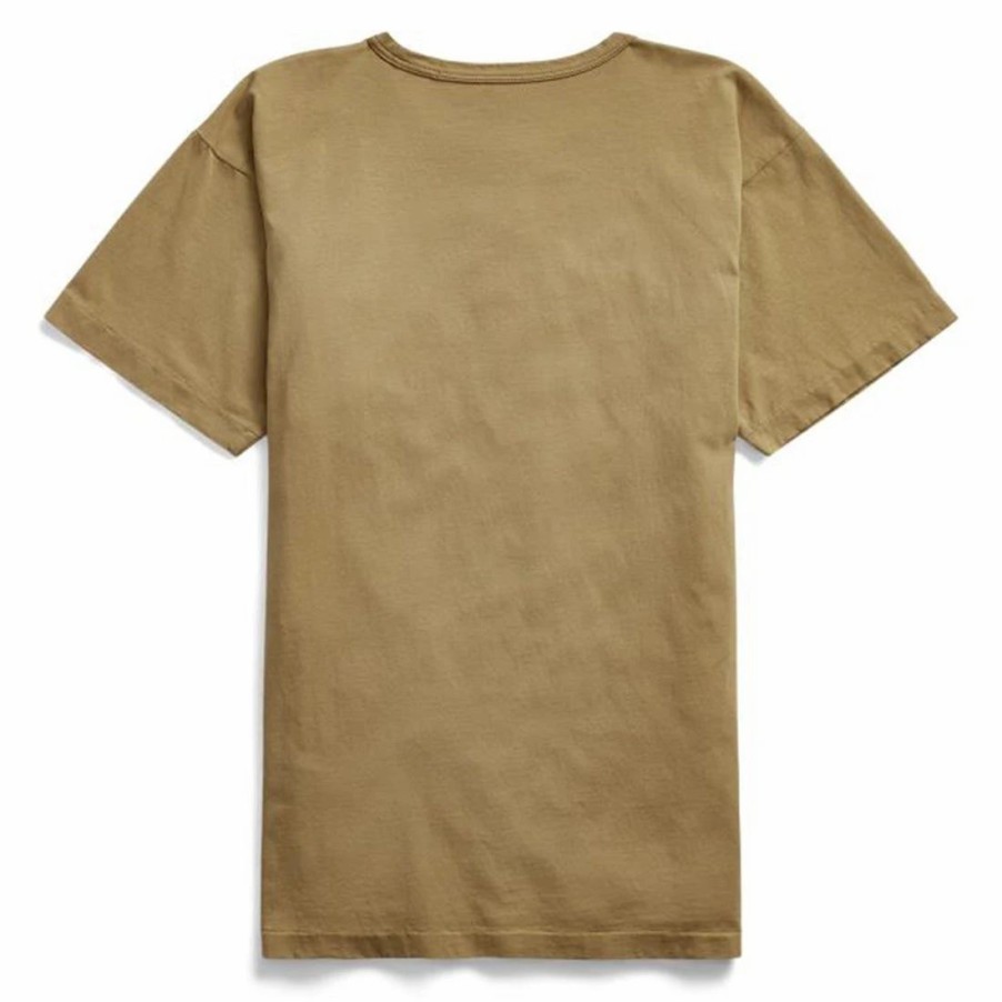 Clearance * Rrl By Ralph Lauren S/S Logo T-Shirt Khaki