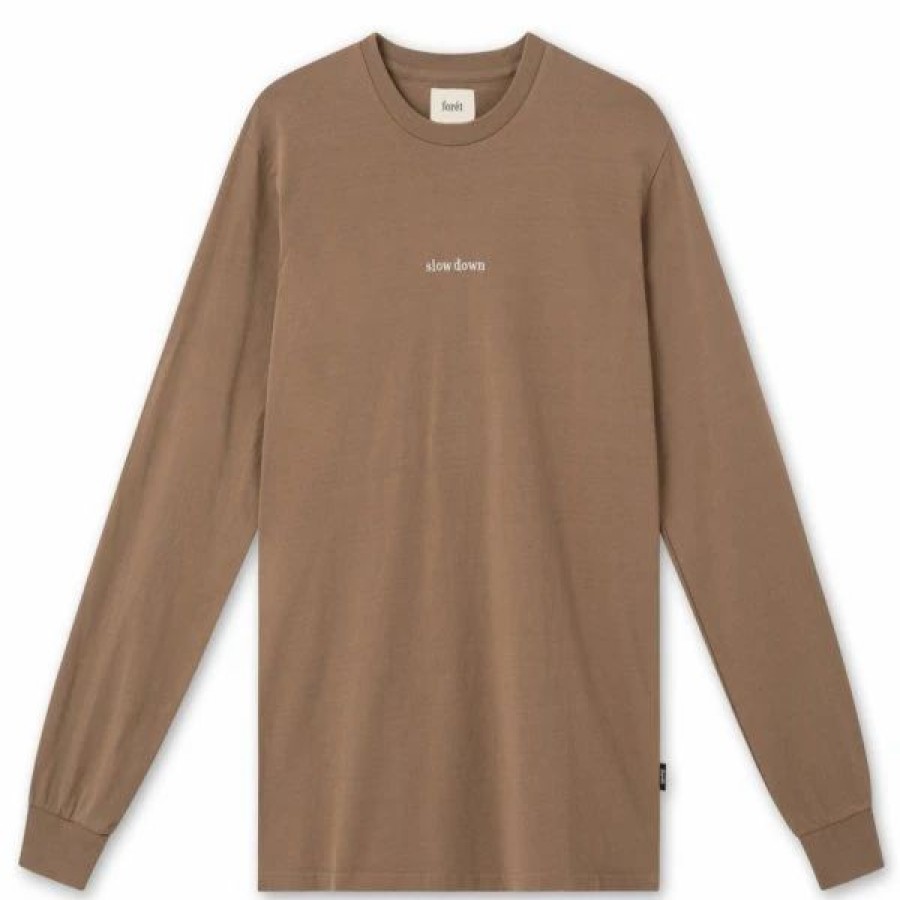 Best * Foret Down Long Sleeve T-Shirt Stone