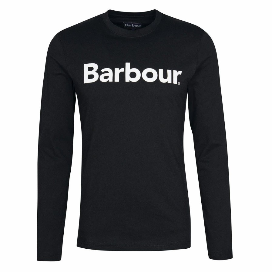 Wholesale * Barbour L/S Logo T-Shirt Black