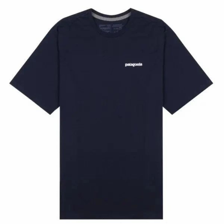 New * Patagonia P-6 Logo Responsibili Tee Classic Navy