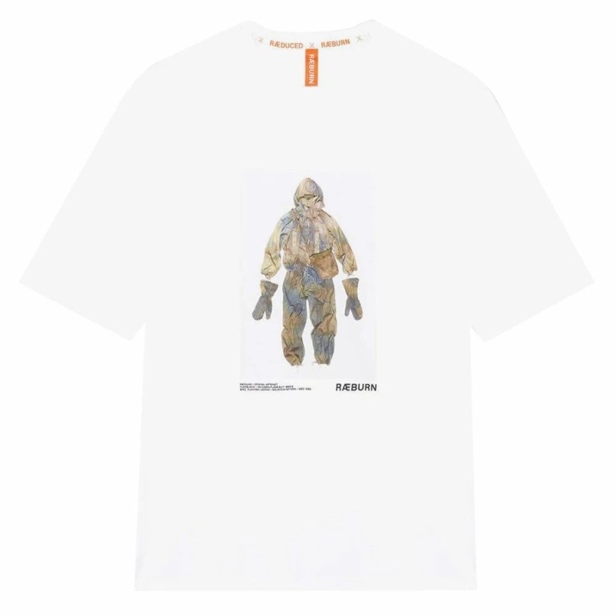 New * Raeburn Artefact Tee White