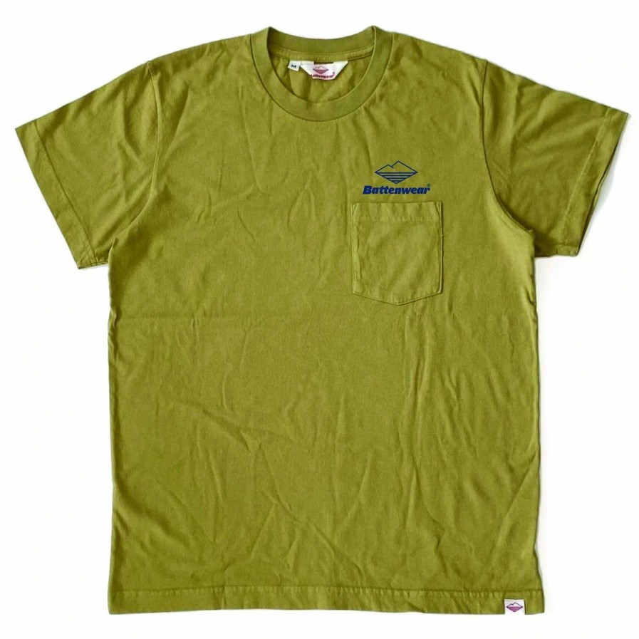 New * Battenwear Team S/S Pocket Tee Khaki