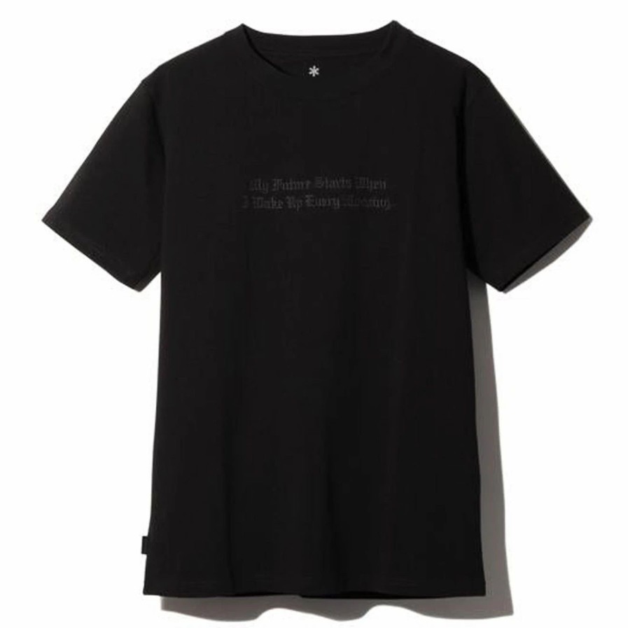 New * Snow Peak Typographical T-Shirt 3 Black