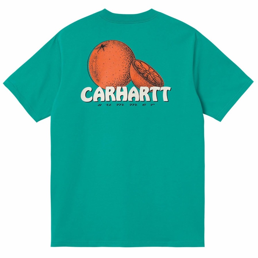 New * Carhartt Wip Juice T-Shirt Carribean