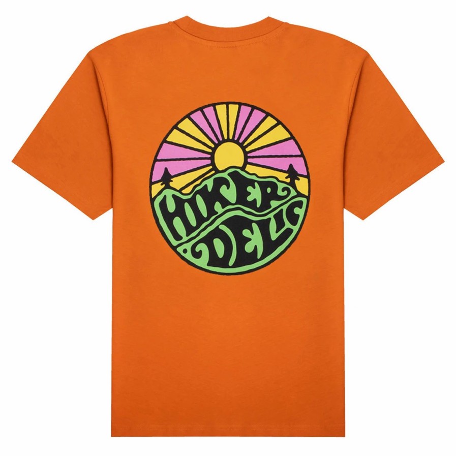 New * Hikerdelic Original Logo Ss T-Shirt Pumpkin