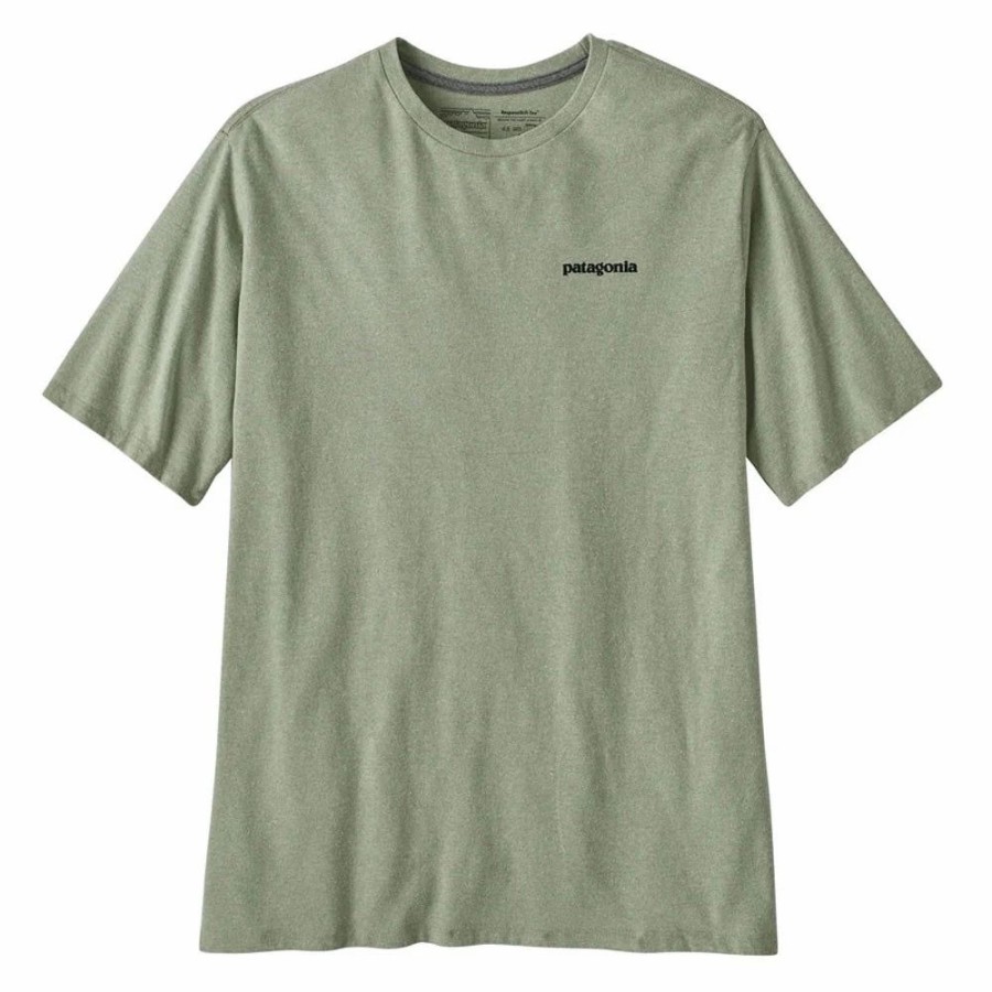 New * Patagonia P-6 Logo Responsibili Tee Salvia Green