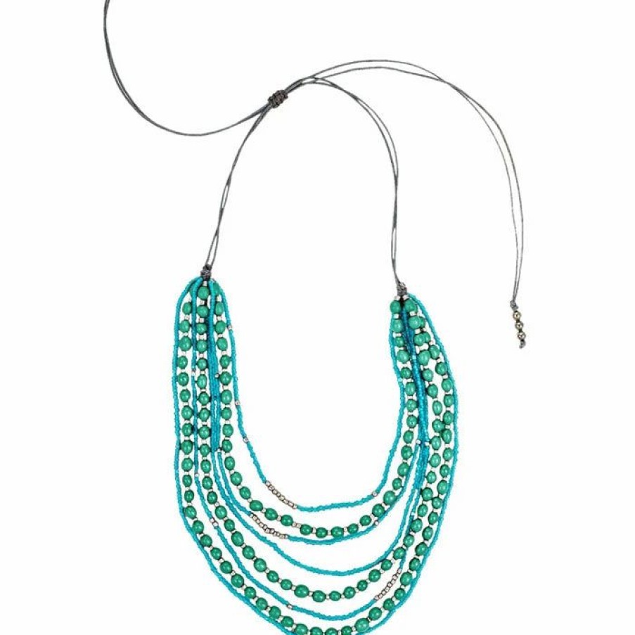 Clearance * Fair Trade Winds Mallorca Necklace In Emerald