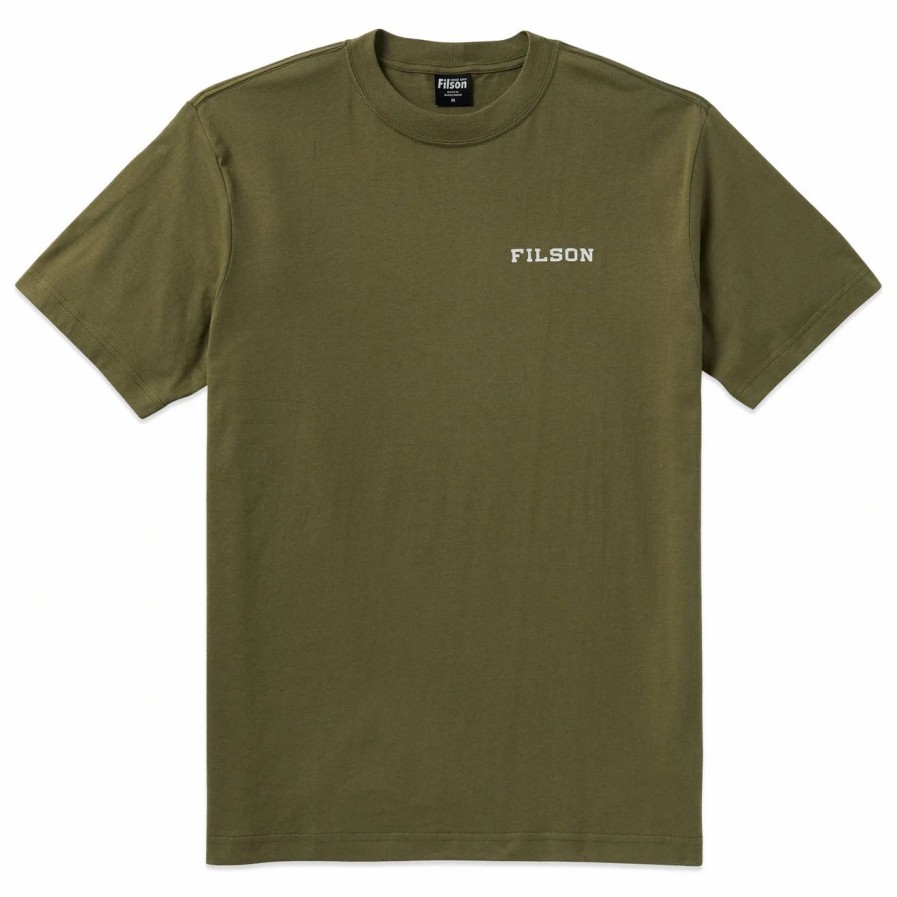 Wholesale * Filson S/S Ranger Graphic T-Shirt Fast Track Burnt Olive Brntolvtri