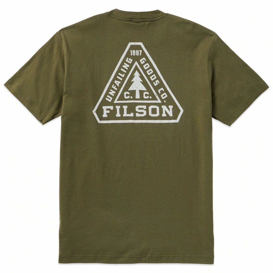 Wholesale * Filson S/S Ranger Graphic T-Shirt Fast Track Burnt Olive Brntolvtri