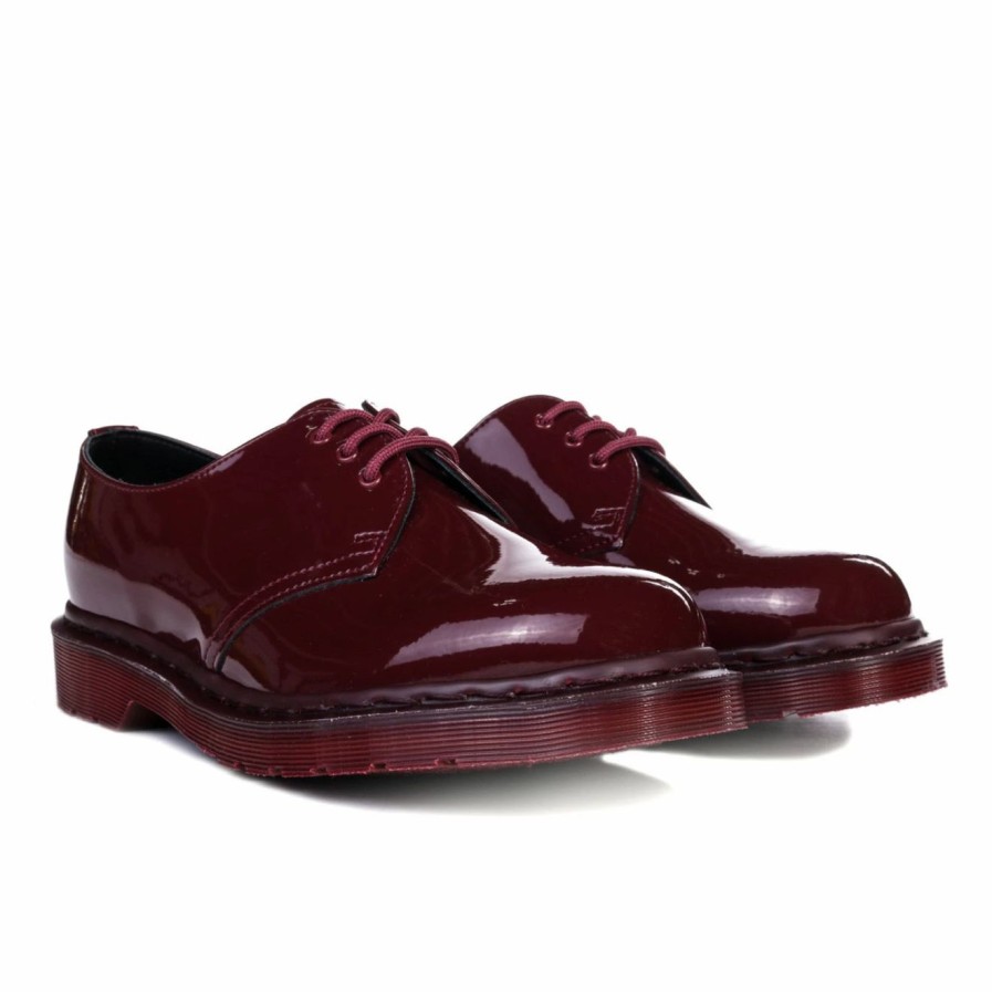 Best * Dr. Martens Mie 1461 Mono Oxblood Patent Lamper